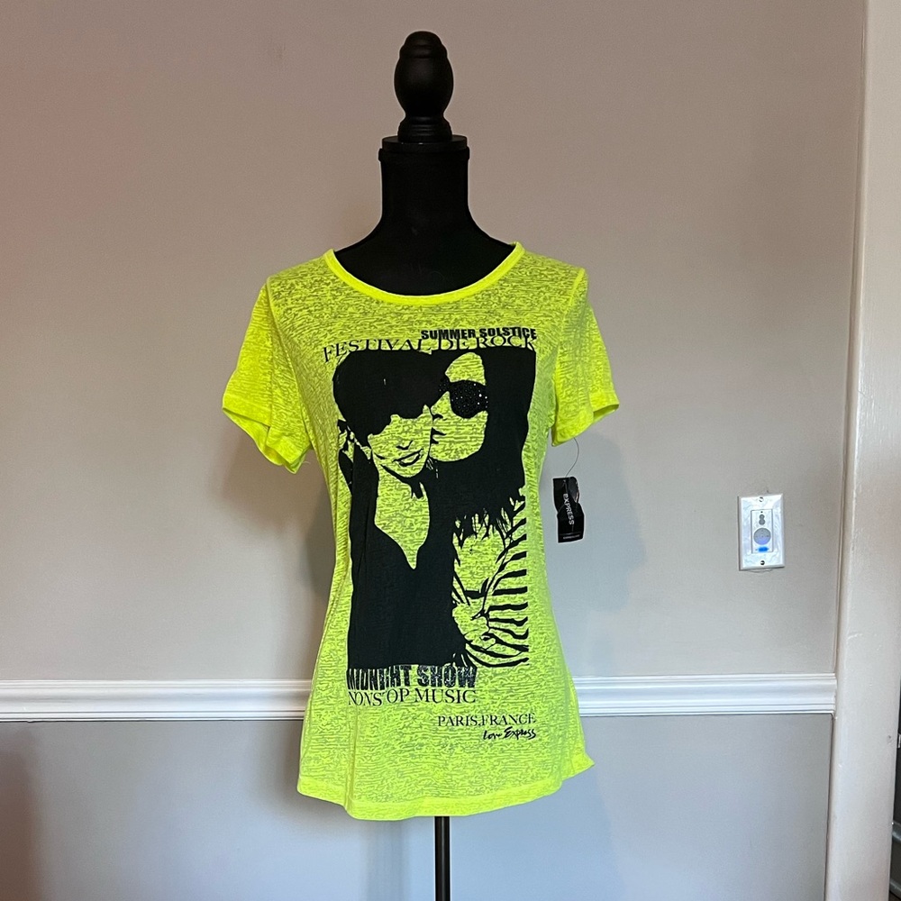 NEW, neon Express band tee